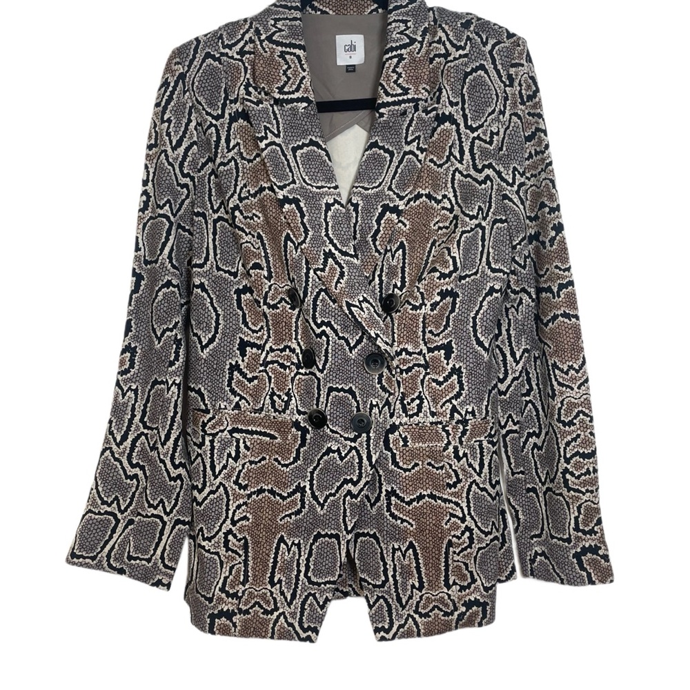 Cabi Python Double Breasted Blazer (Style #3733). - image 1